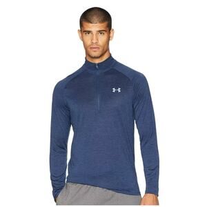 Under Armour Men's UA Tech 1/2 Half Zip Long Sleeve Navy Blue Pullover Small